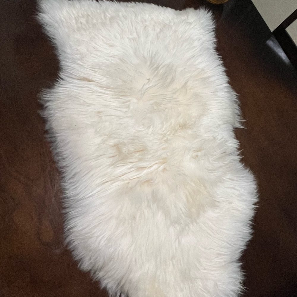 White Faux Fur Rug